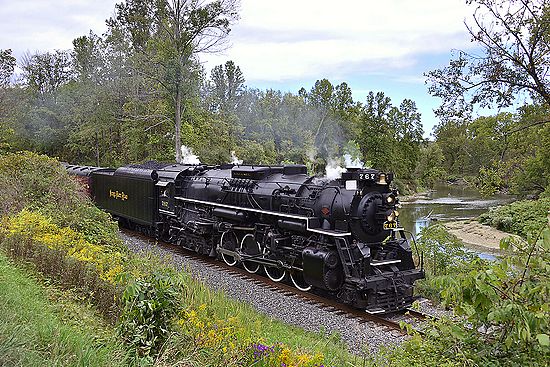 Steam locomotive in Cuyahoga Valley september 2016