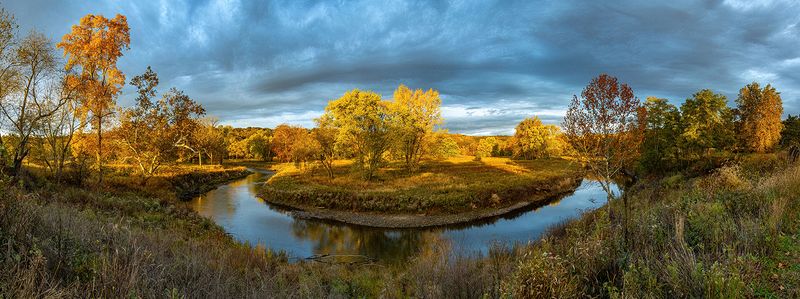 Cuyahoga River at Sunrise, Cascade Valley Metro Park (Valley View Area)