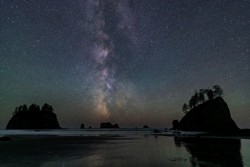 Second Place Landscape\n\nMilky Way over Second Beach\n\nOlympic National Park
