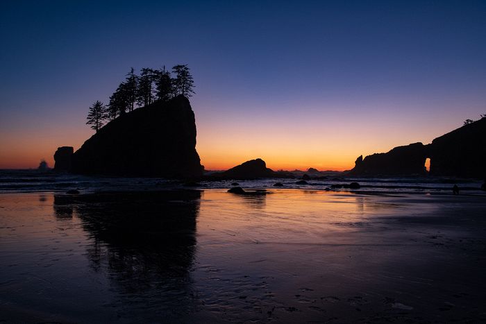 Landscape\n\nSecond Beach Sunset, Olympic NP