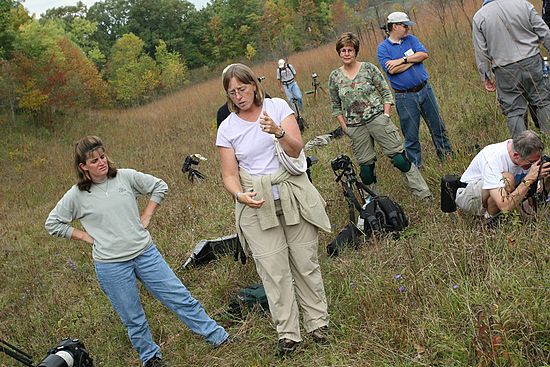 Brenda Tharp at the Borrow Pit