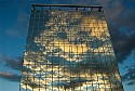 Sunset reflections, Akron U Polymer Science Building