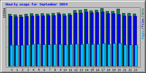 Hourly usage for September 2024